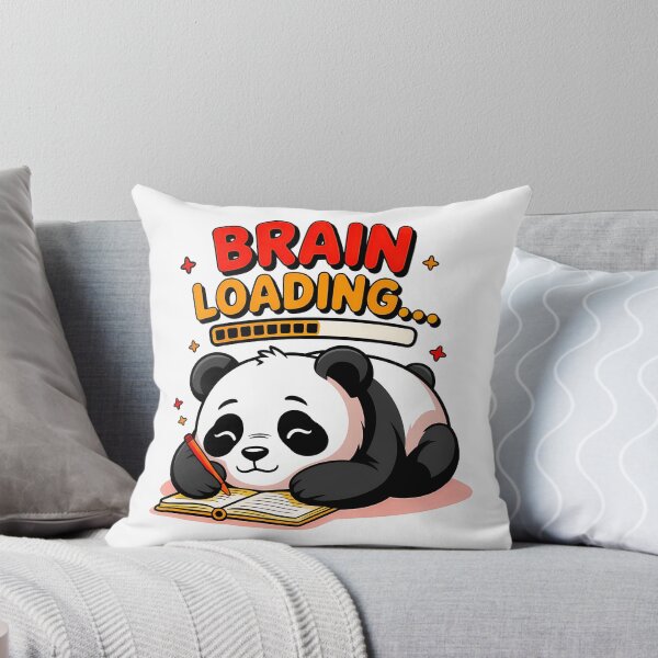 Item preview, Brain Loading Sleepy Lazy Panda – Cute Study Motivation Design designed and sold by Parallel Fold.