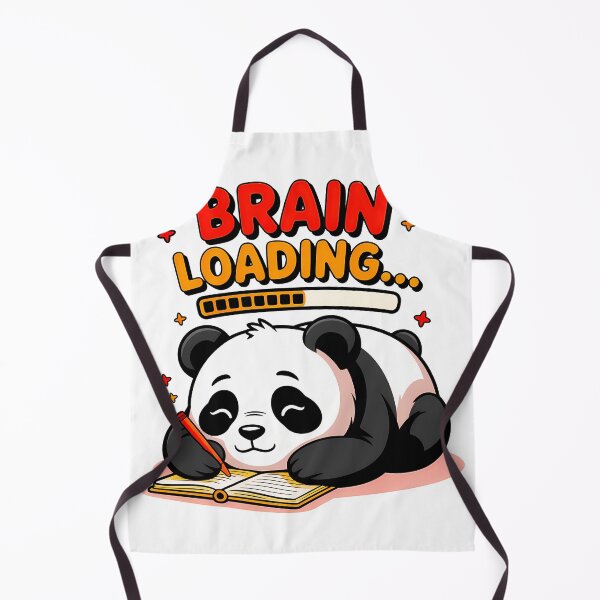 Item preview, Brain Loading Sleepy Lazy Panda – Cute Study Motivation Design designed and sold by Parallel Fold.