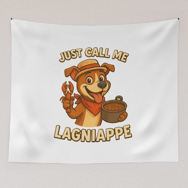 Item preview, Just Call Me Lagniappe – Cute Cajun dog Cartoon | Louisiana Humor Design designed and sold by harmandragon04.