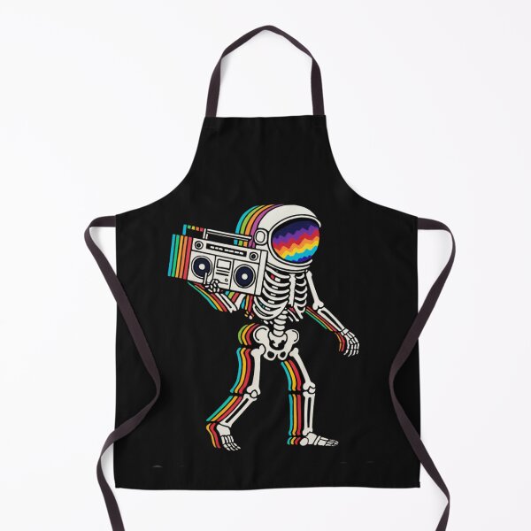 Item preview, Skeleton astronaut with boombox designed and sold by WACKY DESIGN.