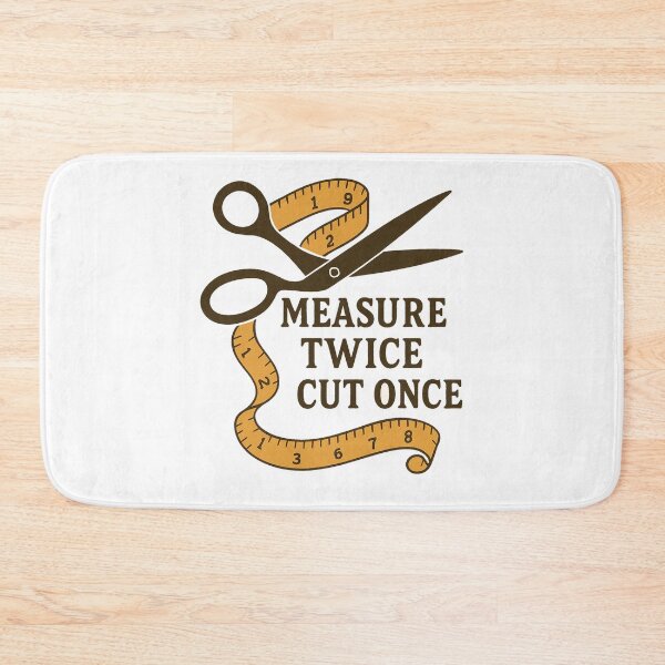 Item preview, Measure Twice Cut Once Sewing Quote designed and sold by smallcatvn.