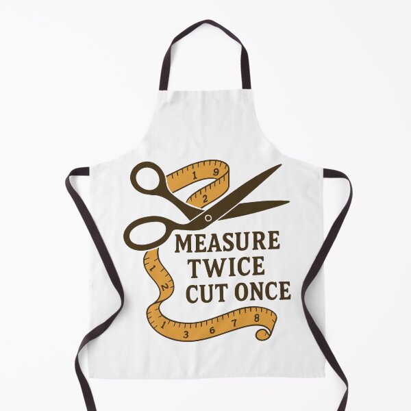 Item preview, Measure Twice Cut Once Sewing Quote designed and sold by smallcatvn.