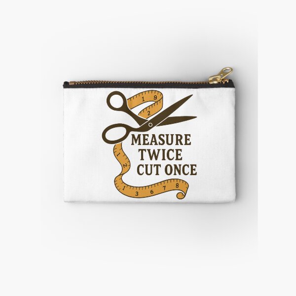 Item preview, Measure Twice Cut Once Sewing Quote designed and sold by smallcatvn.
