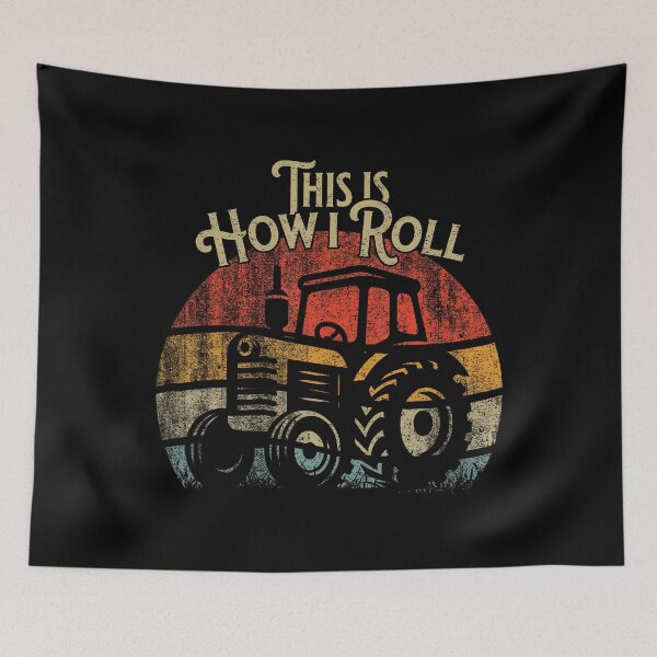 Item preview, Funny Retro Vintage Farming This Is How I Roll Tractor designed and sold by CandyceMillie.