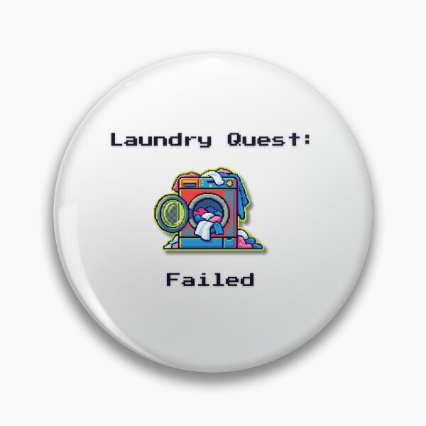 Item preview, Laundry Quest Failed – Retro Pixel Art Parenting Humour designed and sold by MadeInNapTime.