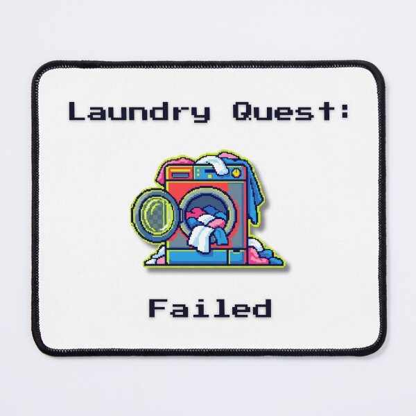 Item preview, Laundry Quest Failed – Retro Pixel Art Parenting Humour designed and sold by MadeInNapTime.