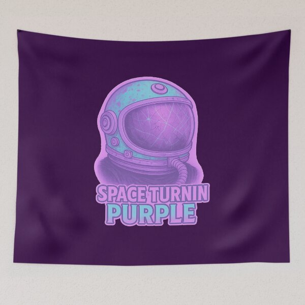 Item preview, Space Turnin Purple – Cracked Astronaut Helmet Surreal Vaporwave Design designed and sold by JonelCrafts.