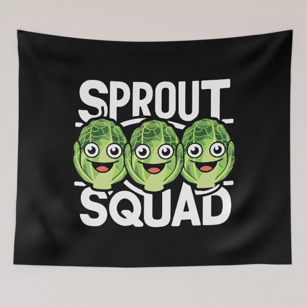 Item preview, Brussels Sprout Squad Sprouts Vegetable Sprout designed and sold by AdrianaDoria.
