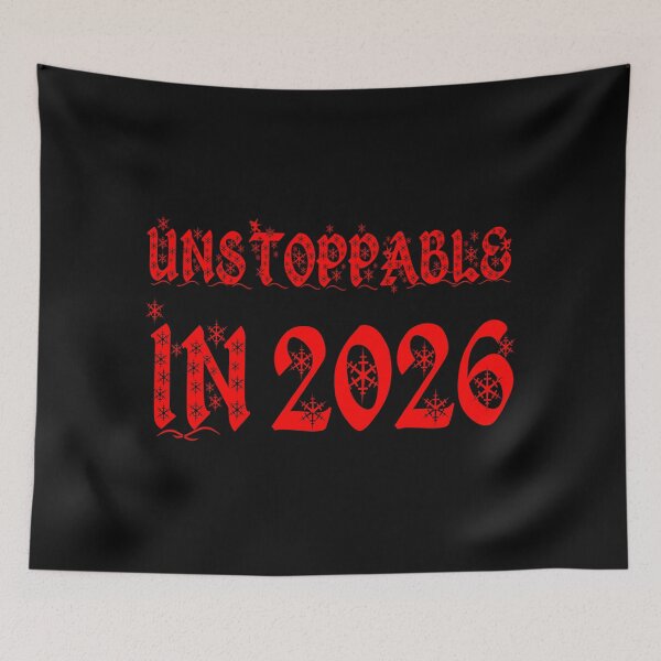 Item preview, Unstoppable in 2026 — Bold Motivational New Year Design for Ambitious Souls designed and sold by SmartDesigner-.