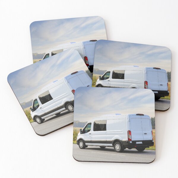 Item preview, White Delivery Van on Road designed and sold by Taina Sohlman.