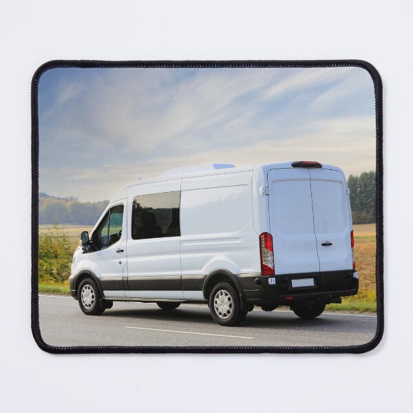 Item preview, White Delivery Van on Road designed and sold by Taina Sohlman.