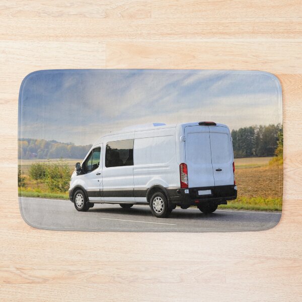 Item preview, White Delivery Van on Road designed and sold by Taina Sohlman.