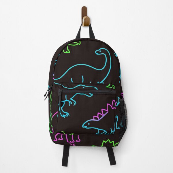 Item preview, Neon Dinosaur Line Art Pattern – Cute Colorful Dino Seamless Design designed and sold by Sksticker991.