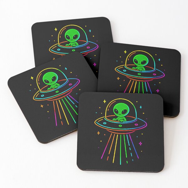 Item preview, Alien Ufo Colorful Lights For Alien Lovers designed and sold by CandyceMillie.