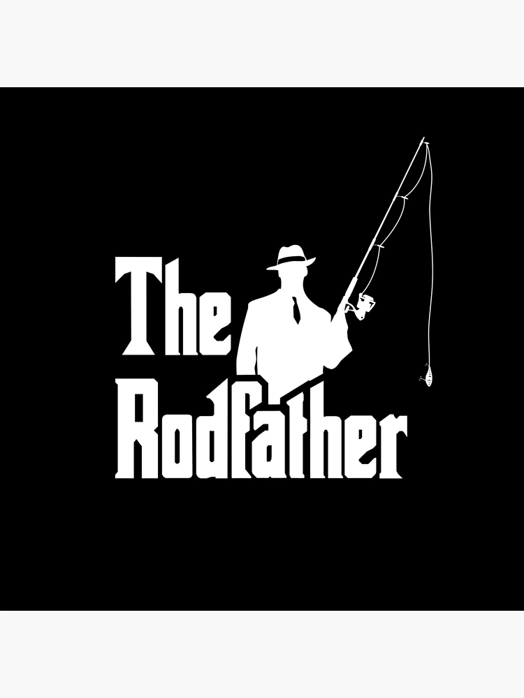 The Rodfather Funny Fishing Gift For Fisherman Gif' Sticker