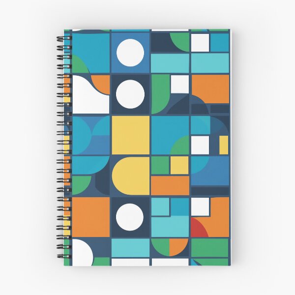 Item preview, Flat Geometric Pattern with Simple Solid-Color Shapes designed and sold by GriferrStore.