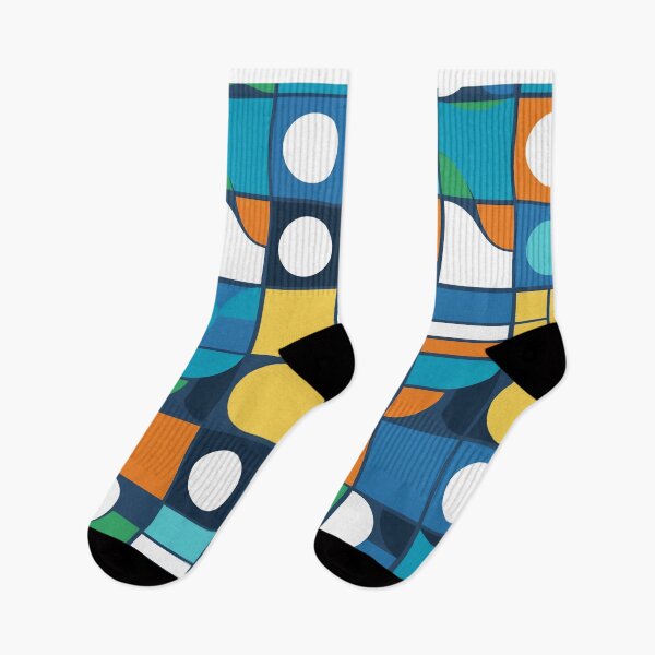 Item preview, Flat Geometric Pattern with Simple Solid-Color Shapes designed and sold by GriferrStore.