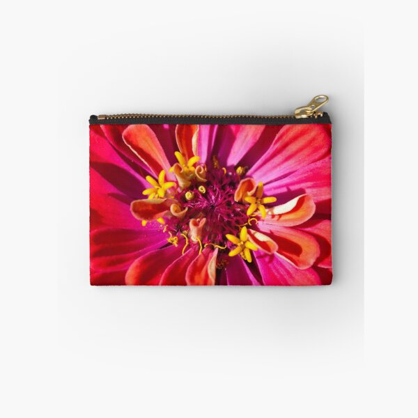 Item preview, Red Zinnia - fine art photography, garden art designed and sold by Mass Monumentalist.