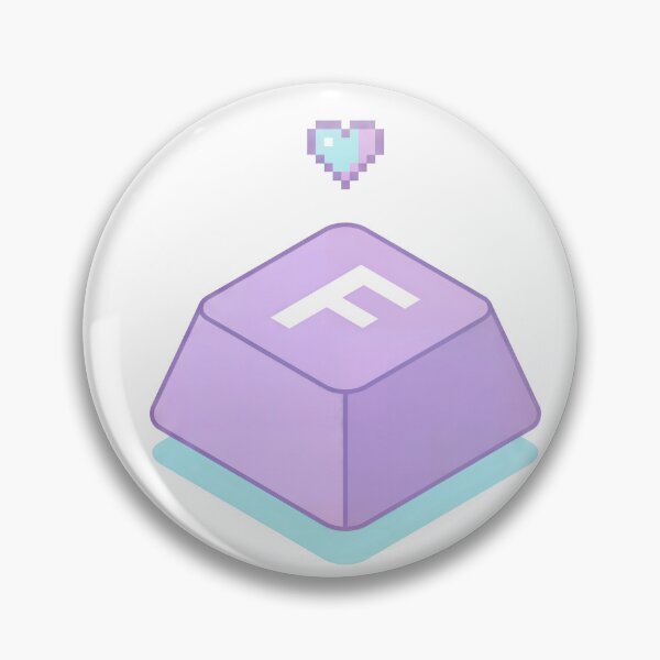 Item preview, Press F to Pay Respects - Cute Pastel Gaming Key designed and sold by NextLevelThread.