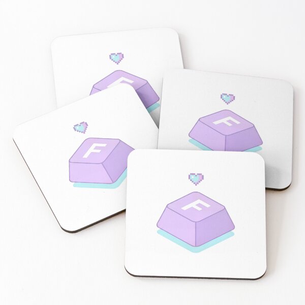 Item preview, Press F to Pay Respects - Cute Pastel Gaming Key designed and sold by NextLevelThread.