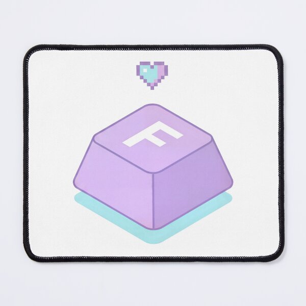 Item preview, Press F to Pay Respects - Cute Pastel Gaming Key designed and sold by NextLevelThread.