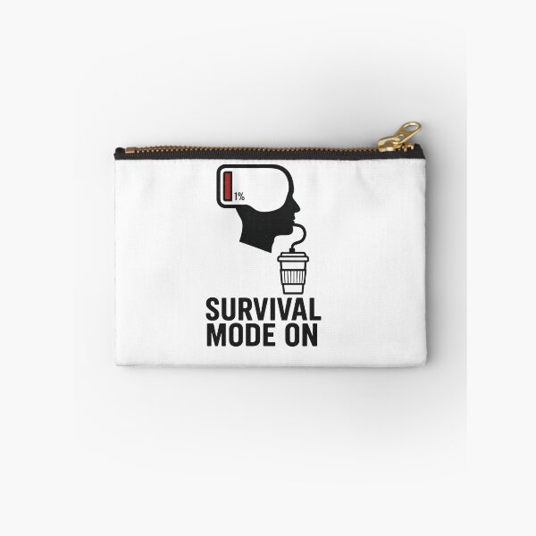 Item preview, Funny Low Battery Coffee Design – Survival Mode On designed and sold by MadeInNapTime.
