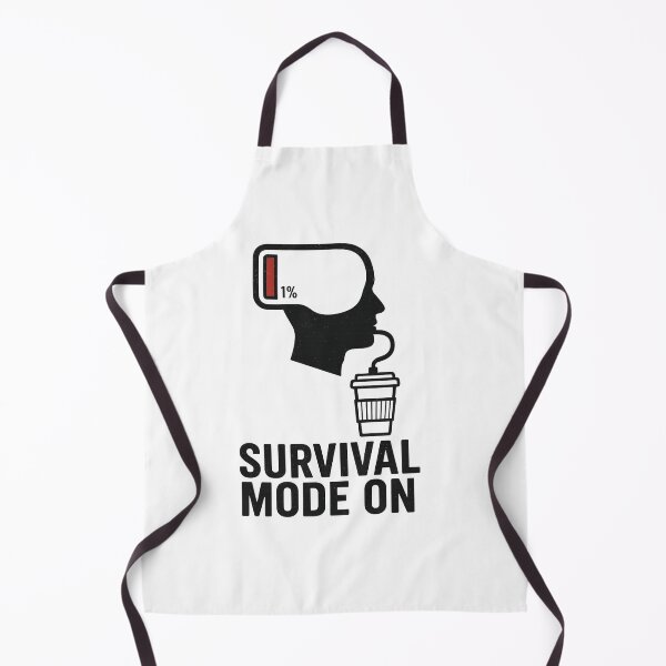 Item preview, Funny Low Battery Coffee Design – Survival Mode On designed and sold by MadeInNapTime.