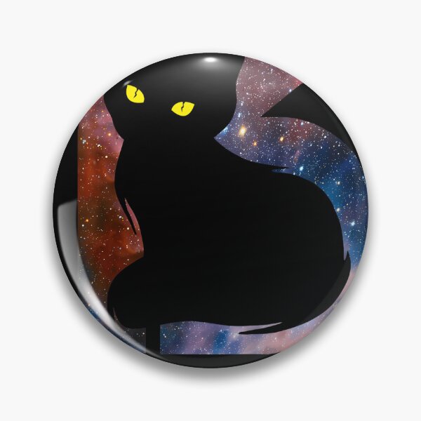 Item preview, Unlucky Number 13 Cat Silhouette Space Galaxy Theme designed and sold by TyrelKoch.