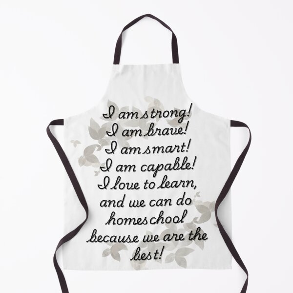 Item preview, Homeschool Positive Affirmation – “I Am Strong, Brave, Smart, Capable” Leafy Design designed and sold by QuistMudPies.