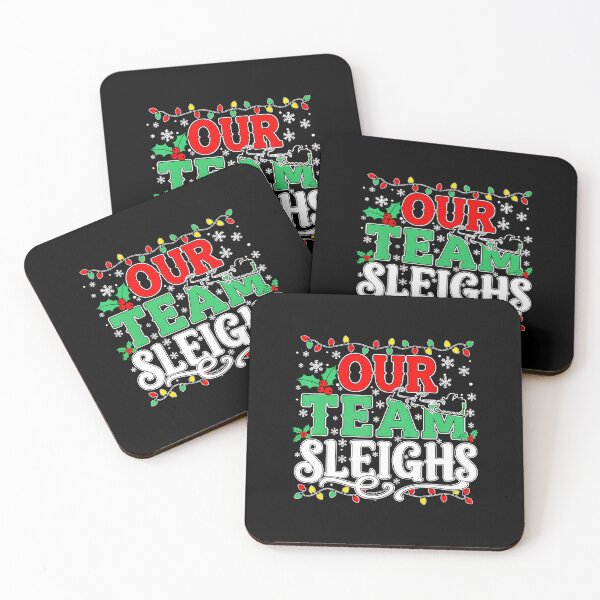 Item preview, Our Team Sleighs Christmas Santa Reindeer Xmas Team  designed and sold by JEFDodsonArt.