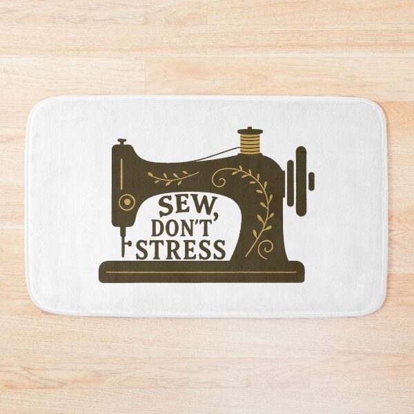 Item preview, Sew Don’t Stress Sewing Quote designed and sold by smallcatvn.