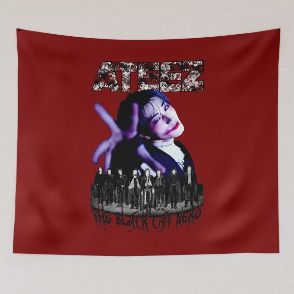 Item preview, ATEEZ - Black Cat Nero (Alternative Promo Artwork) designed and sold by Jessie Slamwhorella.