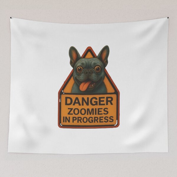 Item preview, Danger Zoomies Funny French Bulldog designed and sold by Morna123.