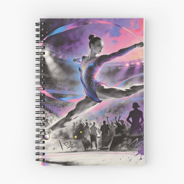 Item preview, Pastel Rhythmic Gymnast Performance HD Wallpaper designed and sold by DreamyWallVibes.