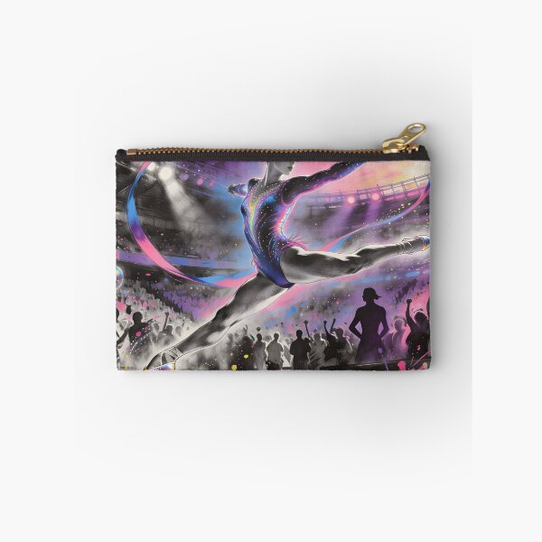 Item preview, Pastel Rhythmic Gymnast Performance HD Wallpaper designed and sold by DreamyWallVibes.