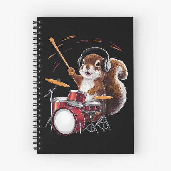 Item preview, Funny Squirrel Playing Drums designed and sold by huftyfnruppe.