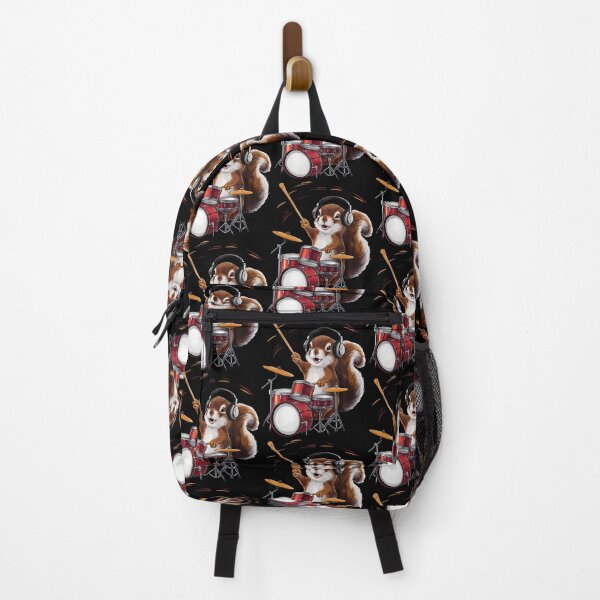 Item preview, Funny Squirrel Playing Drums designed and sold by huftyfnruppe.