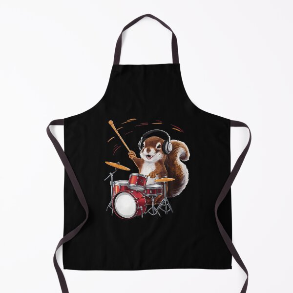 Item preview, Funny Squirrel Playing Drums designed and sold by huftyfnruppe.
