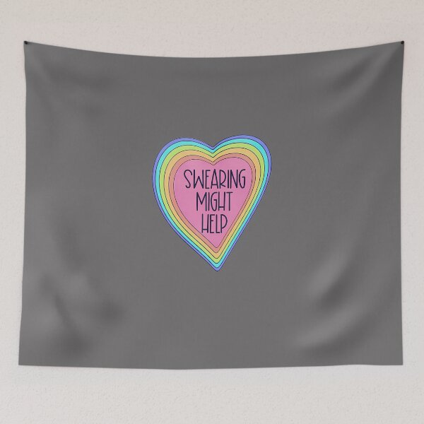 Item preview, SWEARING MIGHT HELP 2 T-SHIRT designed and sold by SuzanOver.