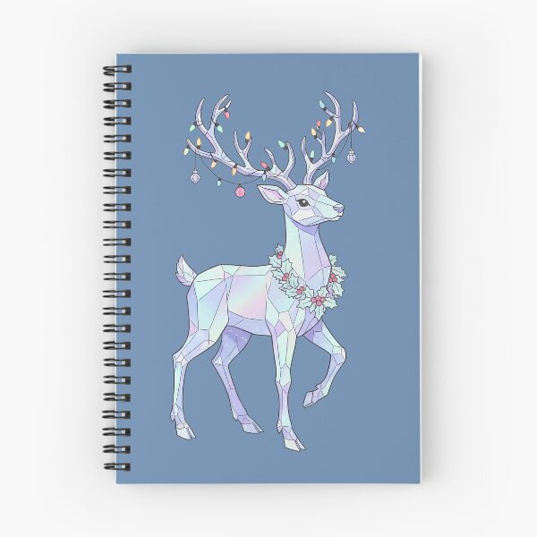 Item preview, HOLO-DAYS! Geometric Pastel Reindeer Christmas Sticker designed and sold by cozy corner co. .