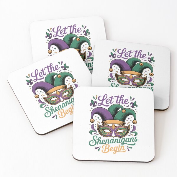 Item preview, Let the Shenanigans Begin Colorful Jester Hat Mardi Gras Design designed and sold by LiviuGligoros.