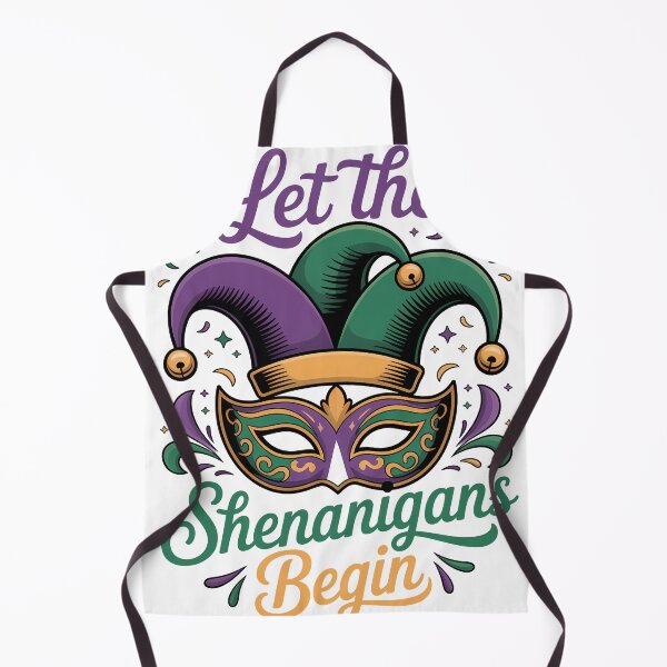 Item preview, Let the Shenanigans Begin Colorful Jester Hat Mardi Gras Design designed and sold by LiviuGligoros.