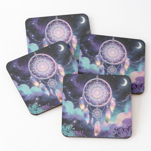 Item preview, Pastel Cosmic Dreamcatcher Pastel Galaxy HD designed and sold by DreamyWallVibes.