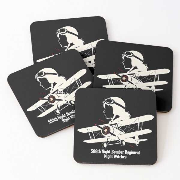 Item preview, Night Witches: Po-2 Pilot Silhouette – WWII Soviet Women Aviators designed and sold by GeoWhimsy Studio.