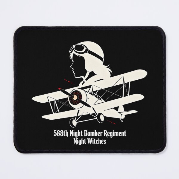 Item preview, Night Witches: Po-2 Pilot Silhouette – WWII Soviet Women Aviators designed and sold by GeoWhimsy Studio.