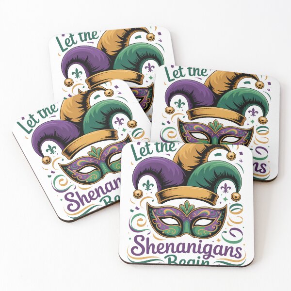 Item preview, Let the Shenanigans Begin Carnival Masquerade Mask Theme designed and sold by LiviuGligoros.