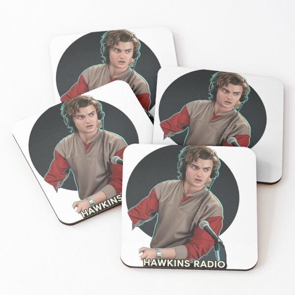 Item preview, “Steve and the Hawkins Radio | Stranger Things Season 5 Inspired Fanart” designed and sold by Fandom Universe.