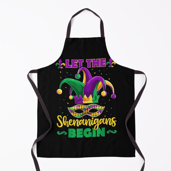 Item preview, Let the Shenanigans Begin Mardi Gras Mask & Jester Festival designed and sold by BernoNickel.