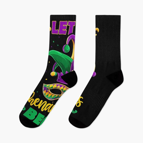 Item preview, Let the Shenanigans Begin Mardi Gras Mask & Jester Festival designed and sold by BernoNickel.