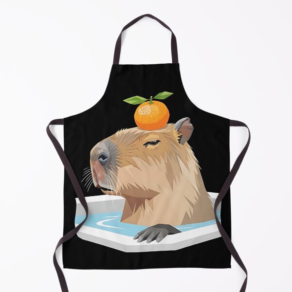Item preview, Yuzu Spa Treatment Geometric Capybara designed and sold by DesignedByMarty.